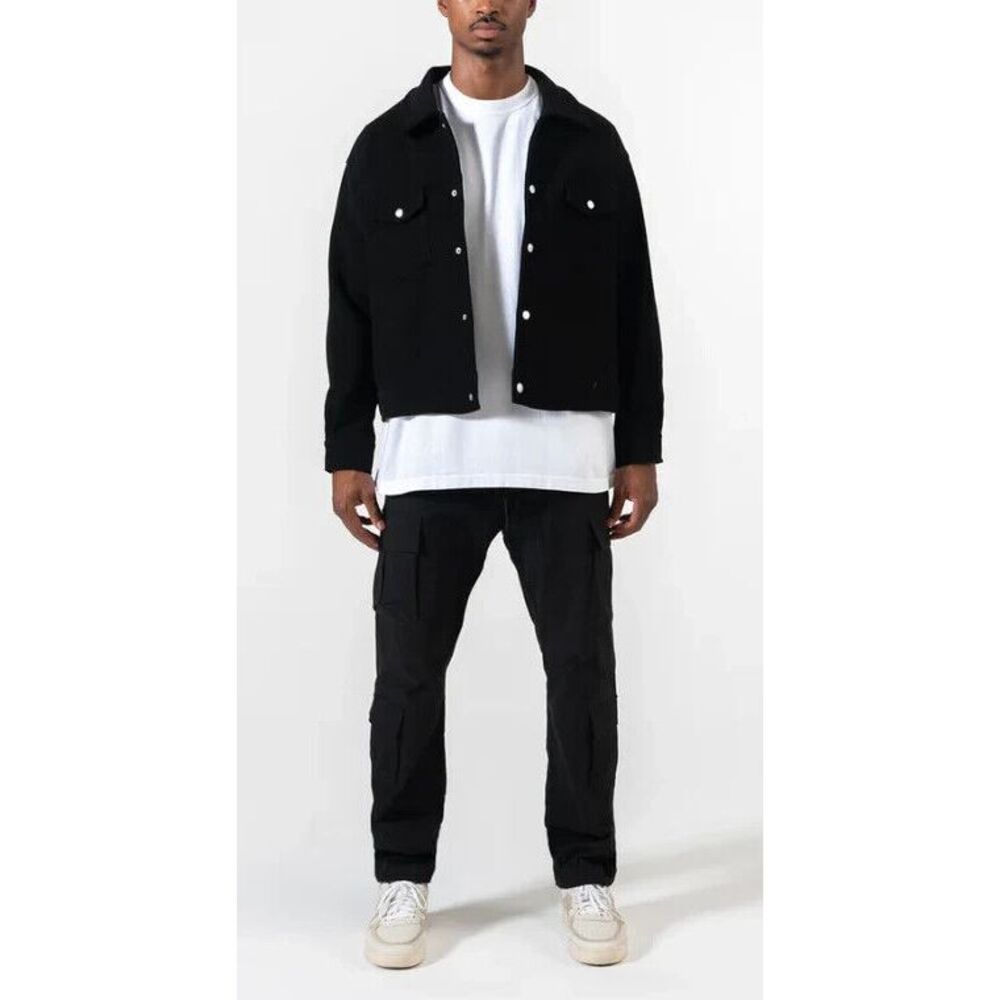 NWT Richie Le Black Overshirt Corduroy Trucker Jacket XXL Designer‎ Streetwear